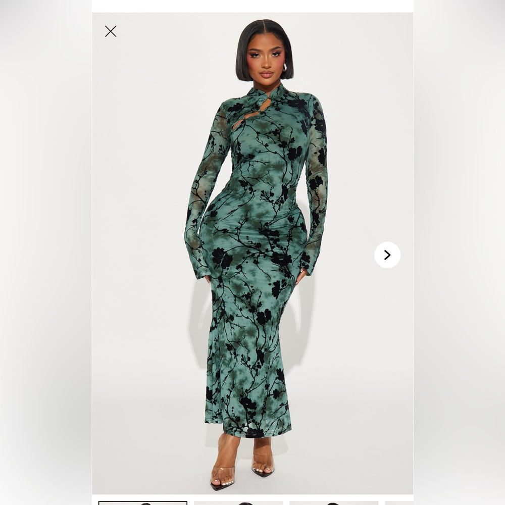 Mackenzie mesh maxi dress